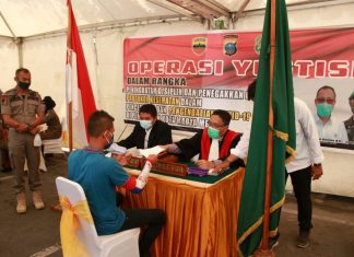Aparat Keamanan Medan, Mulai Perketat Razia Masker