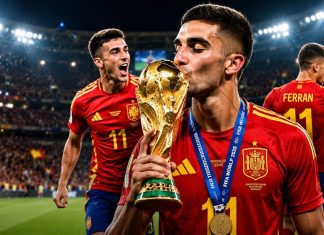 Dari Bangku Cadangan ke Pahlawan: Kisah Ferran Torres yang Mengubur Mimpi Messi di Final Piala Dunia 2026 Ferran Torres merayakan gol kemenangan Spanyol di final Piala Dunia 2026